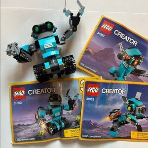 LEGO Creator 3-in-1 Robo Explorer Set #31062 Built set. No box.